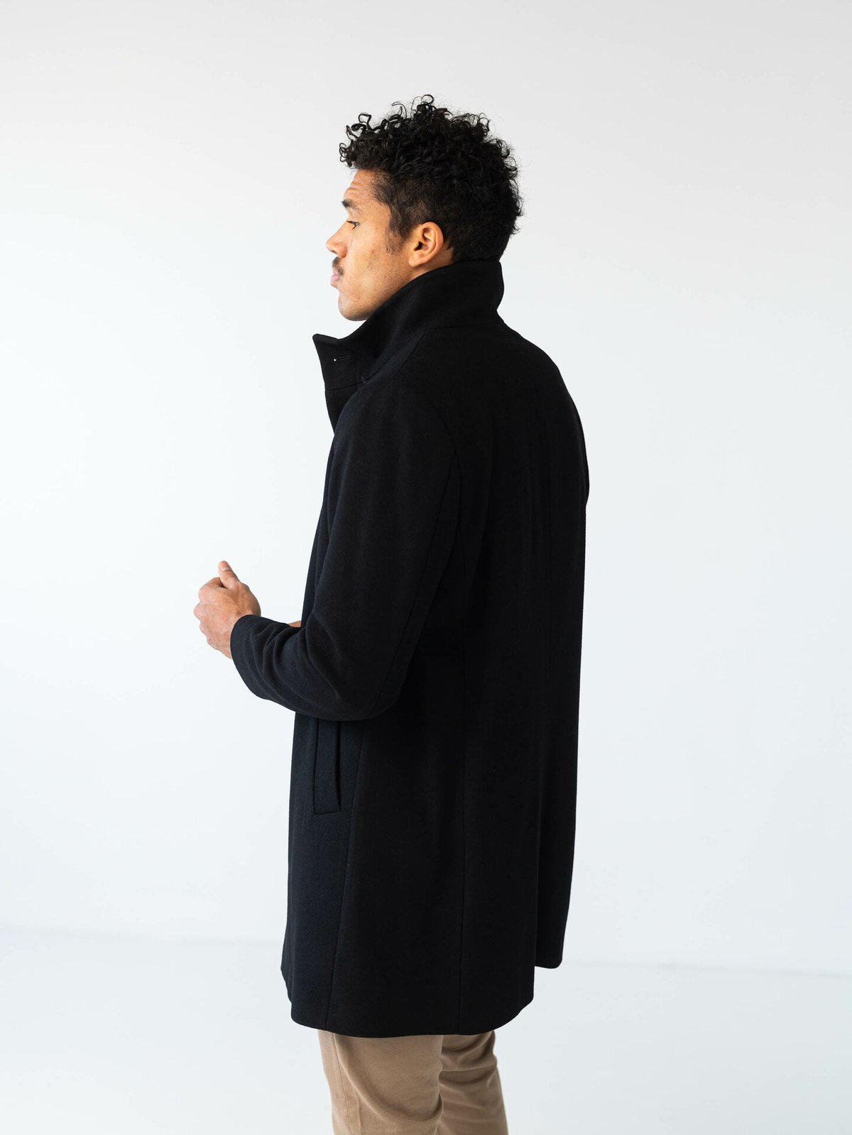 Matinique Harvey Wool Coat Black