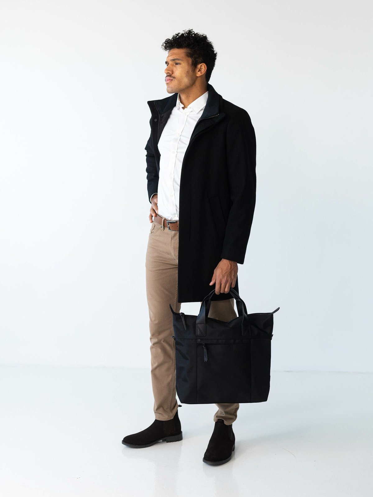 Matinique Harvey Wool Coat Black