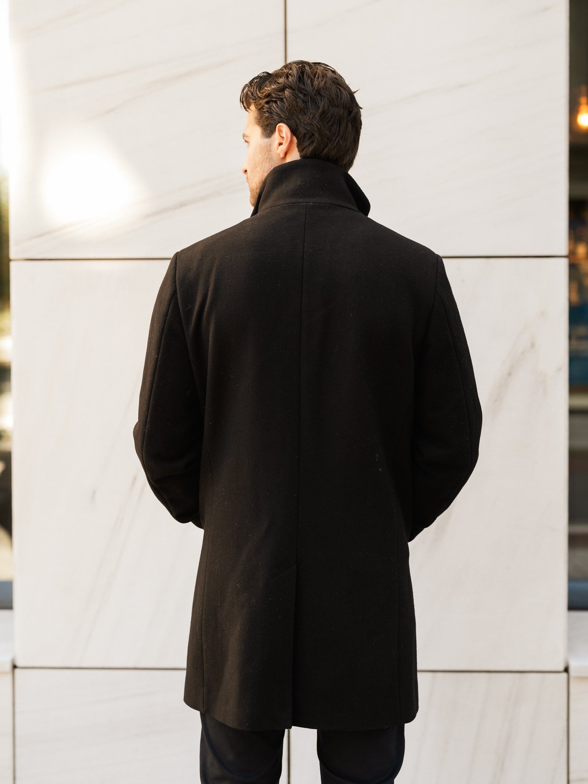 Matinique Harvey Wool Coat Black