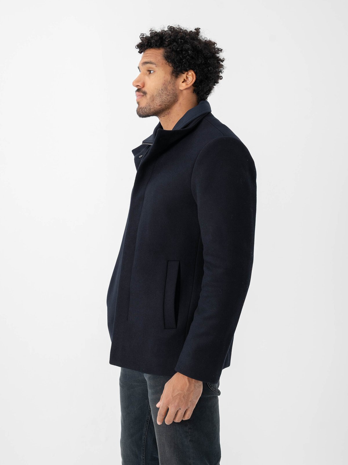 Matinique Harvey N Wool Short Dark Navy