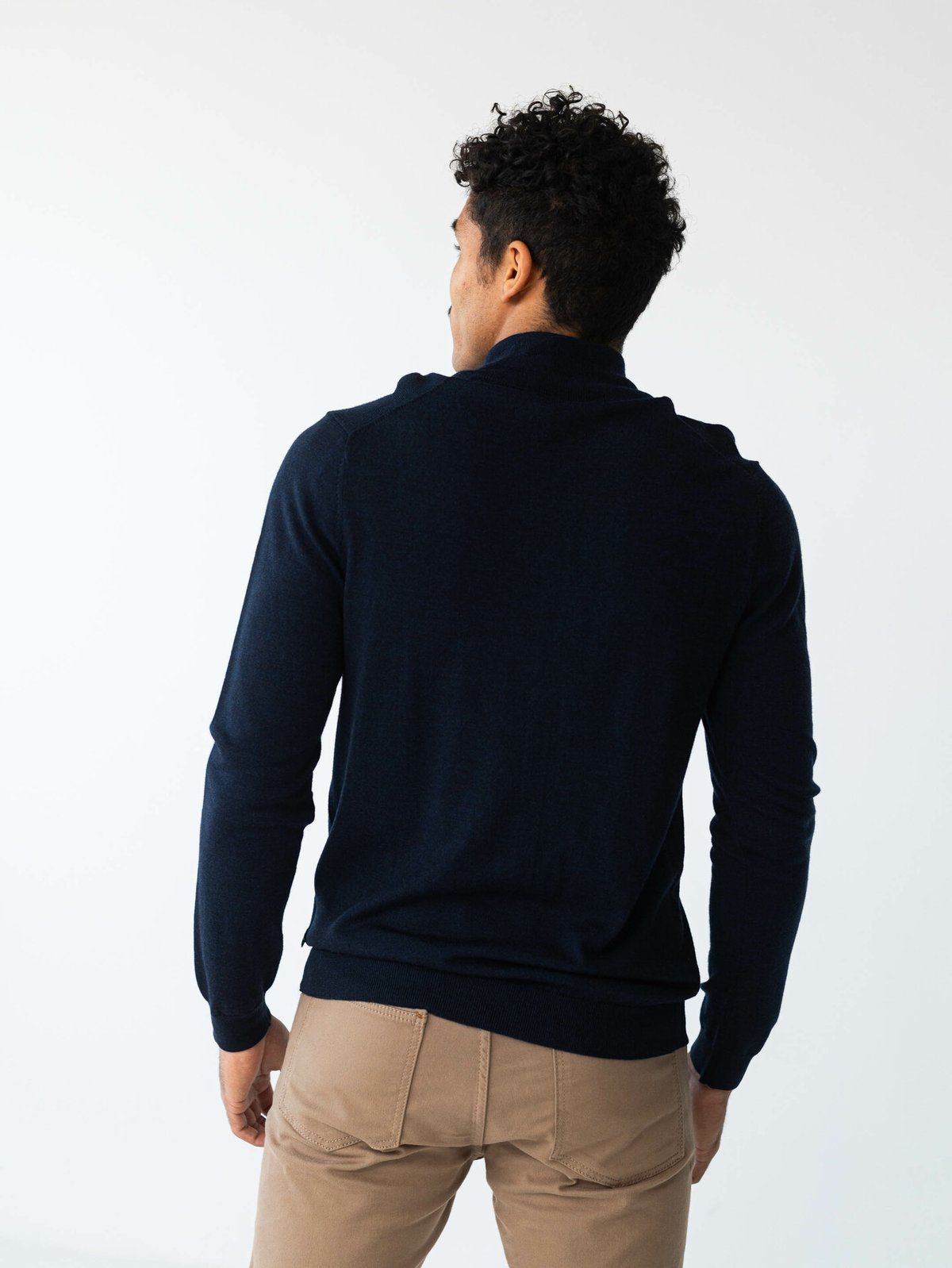 Matinique Mason Wool Cardigan Dark Navy Melange