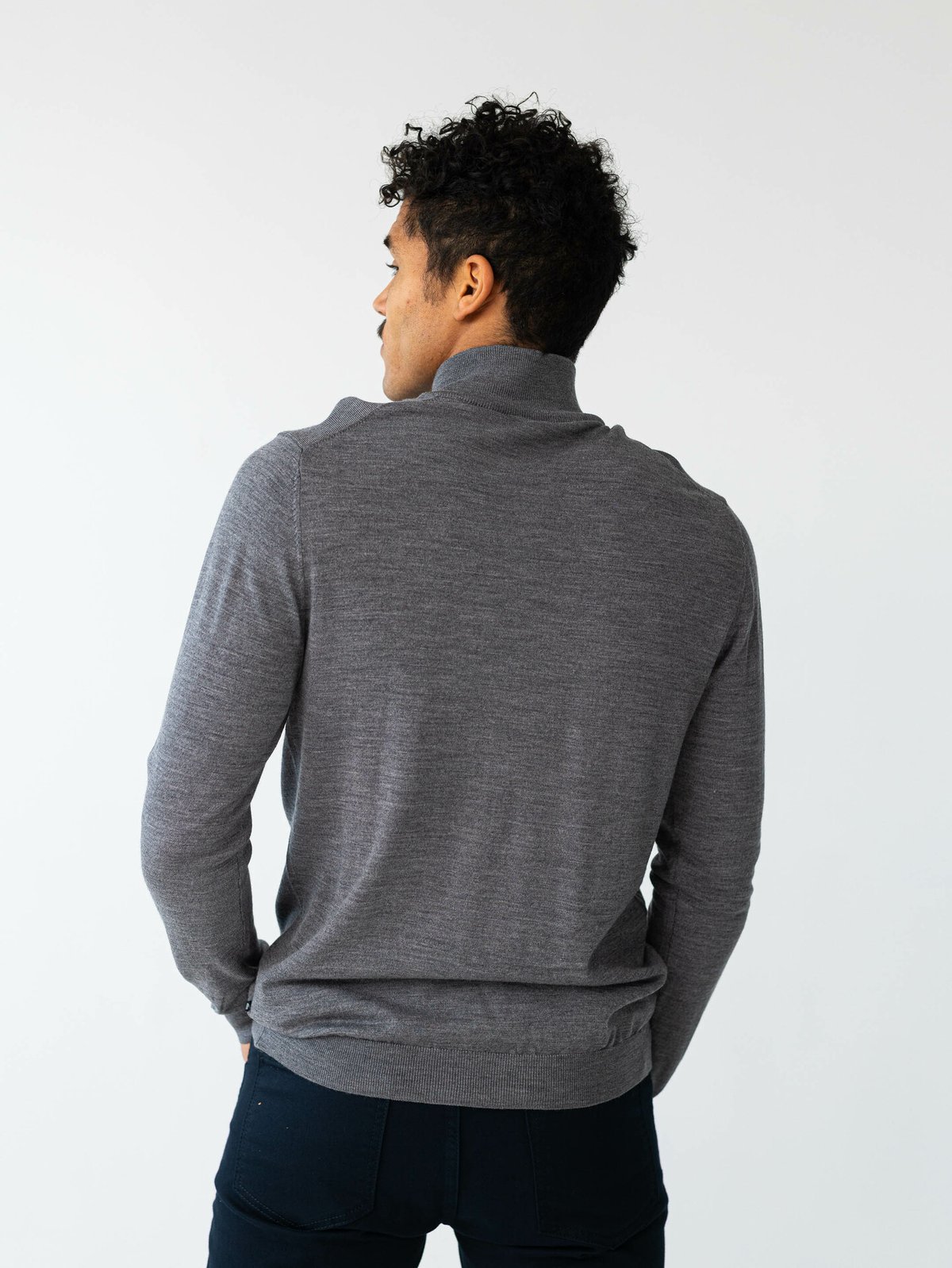 Matinique Mason Wool Cardigan Medium Grey Melange