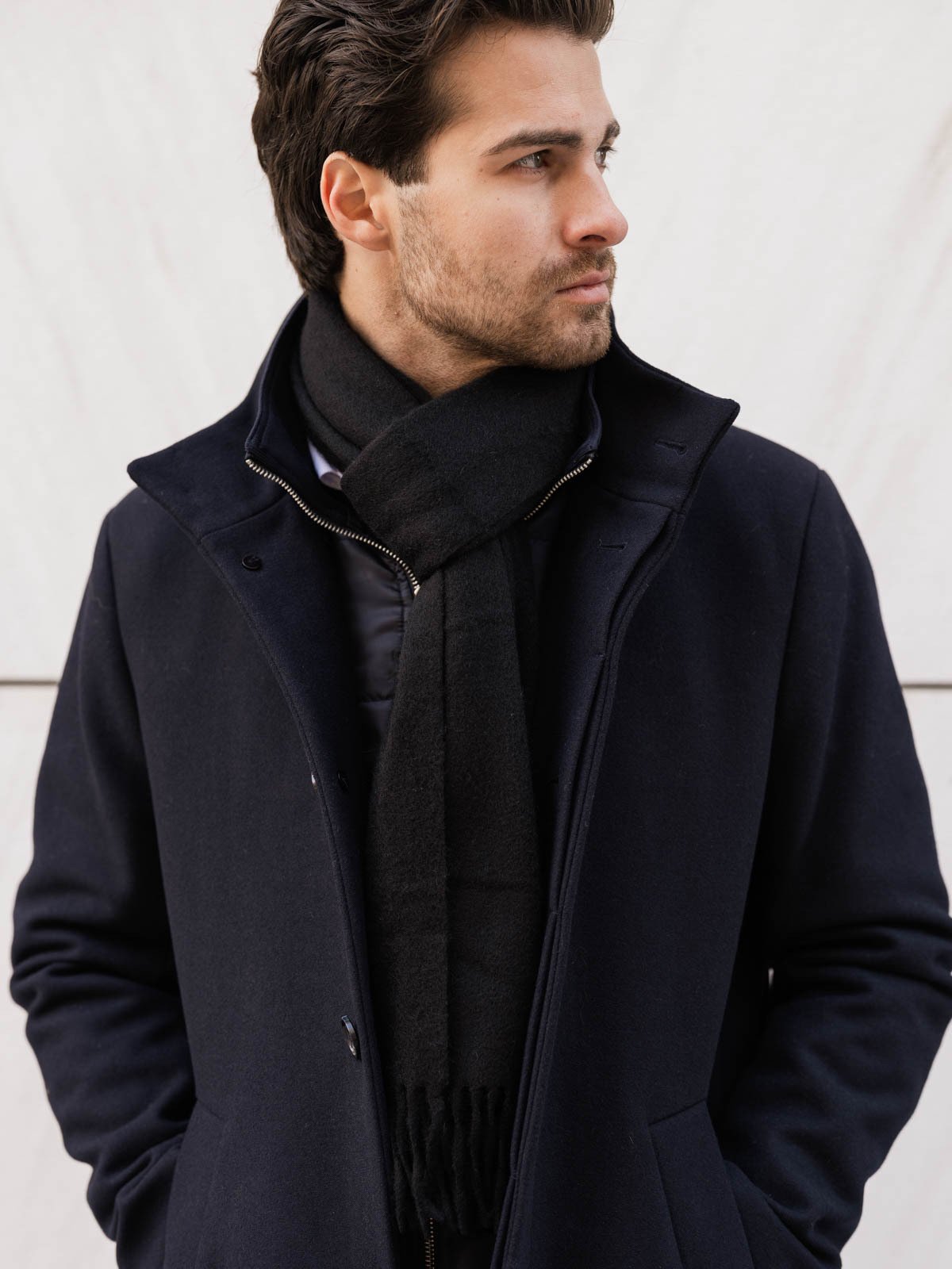 Matinique Wolan Wool Scarf Black