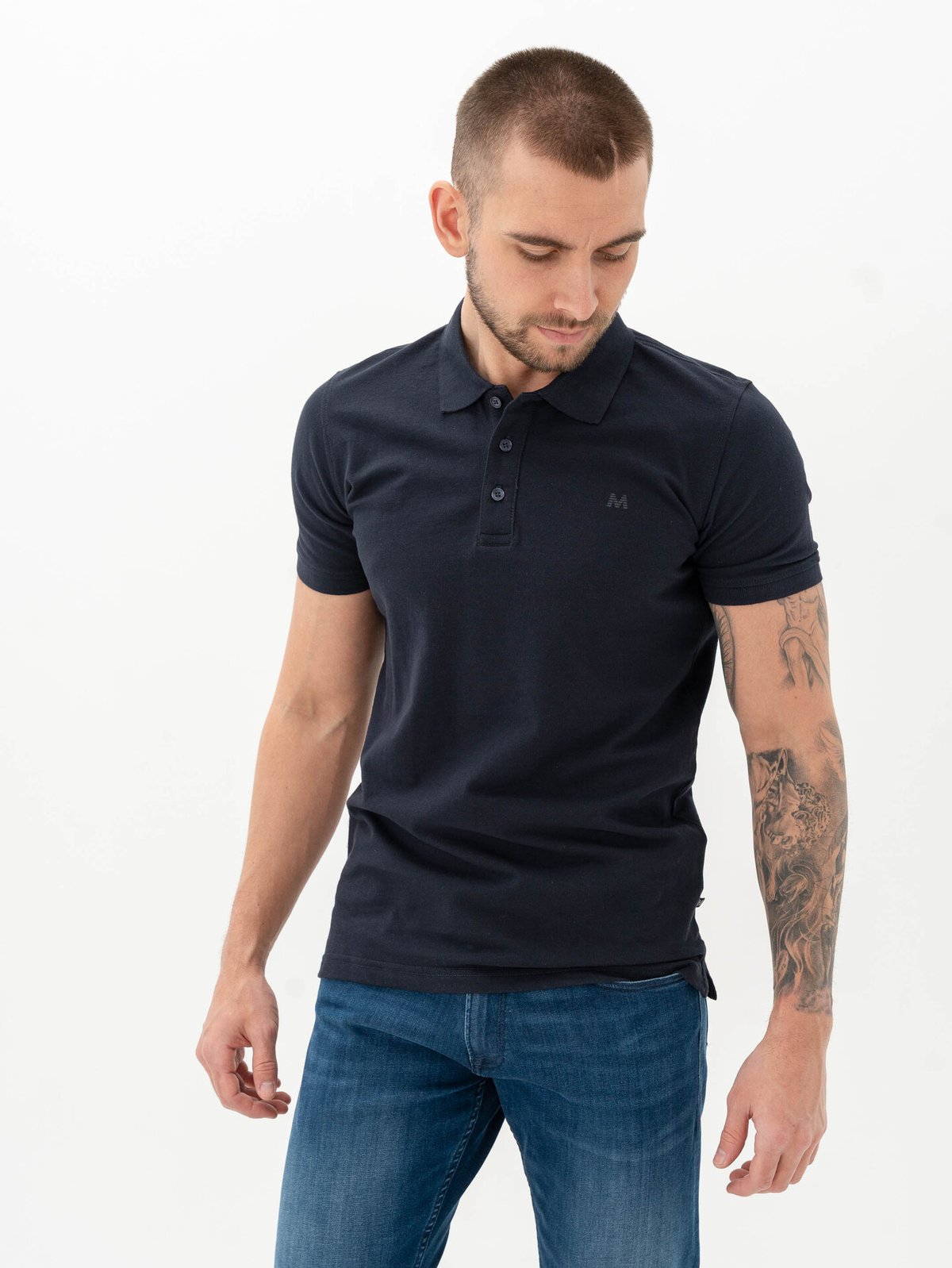 Matinique Poleo Melange Dark Navy