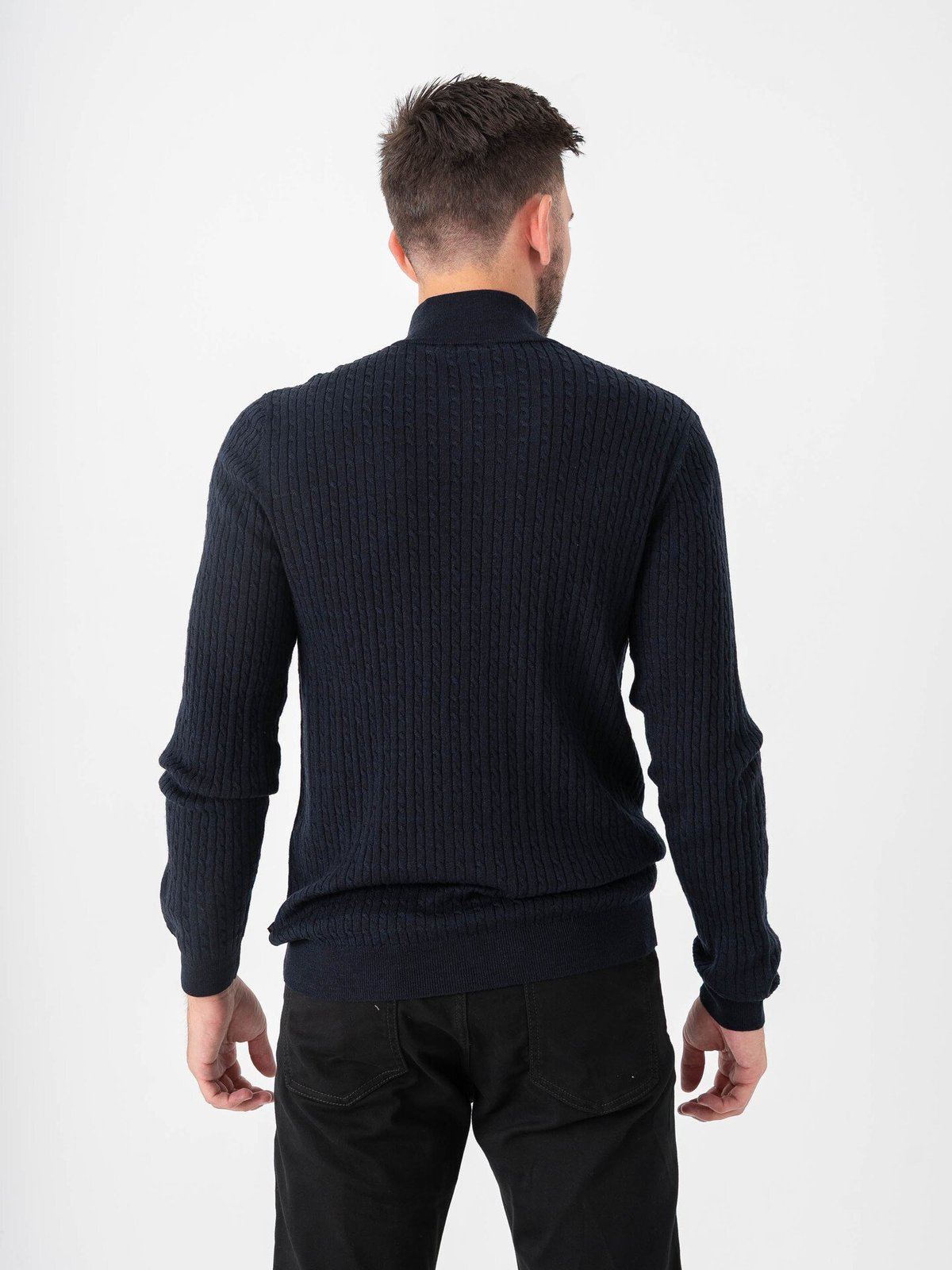 Matinique Mason SZ Cable Dark Navy Melange