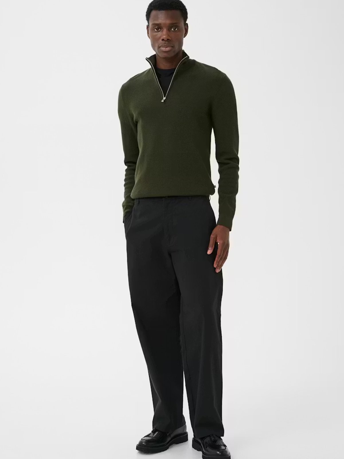 Matinique Lagoon Half Zip Dark Forest