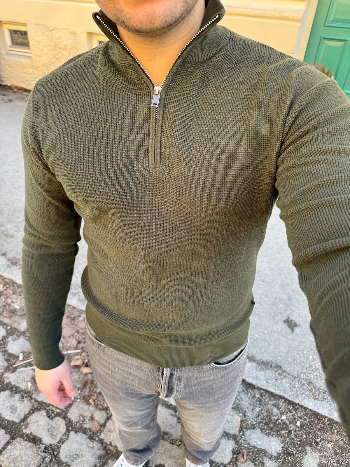 Matinique Lagoon Half Zip Dark Forest