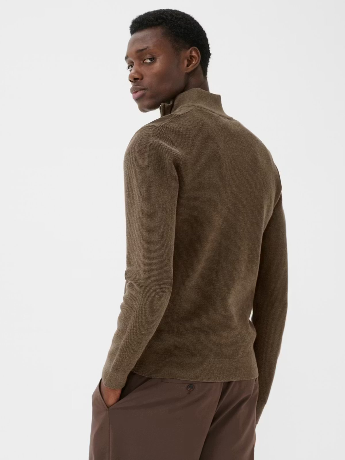 Matinique Lagoon Half Zip Morel Melange