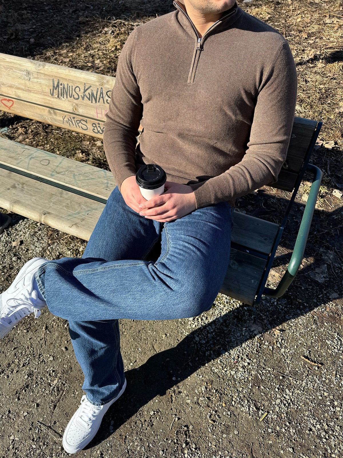 Matinique Lagoon Half Zip Morel Melange