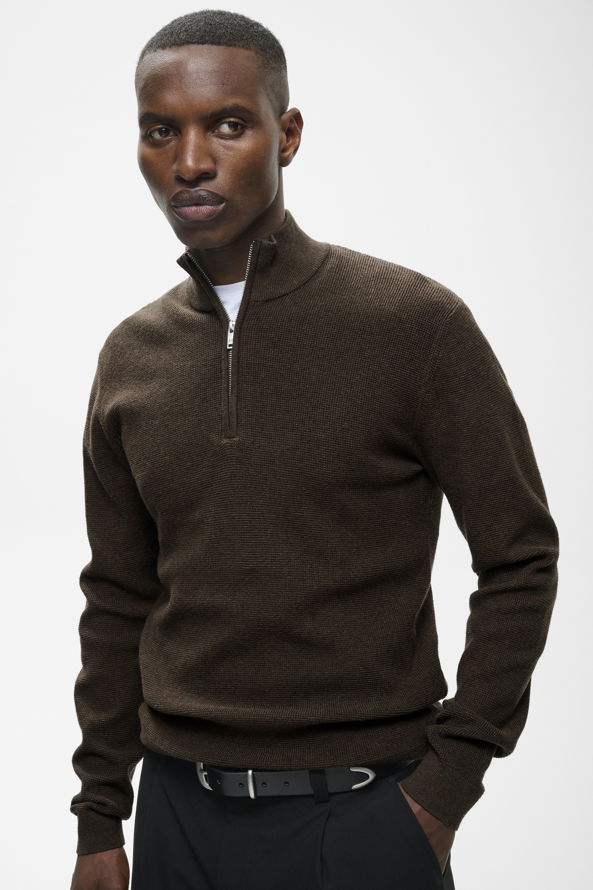 Matinique Lagoon Half Zip Turkish Coffee Melange