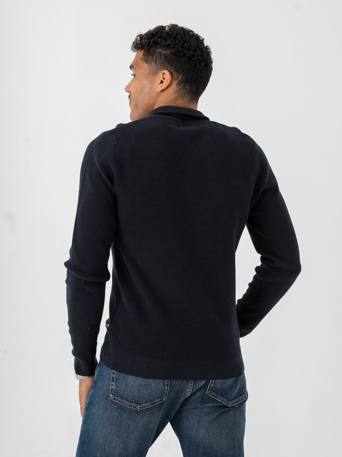 Matinique Lagoon Half Zip Dark Navy Melange