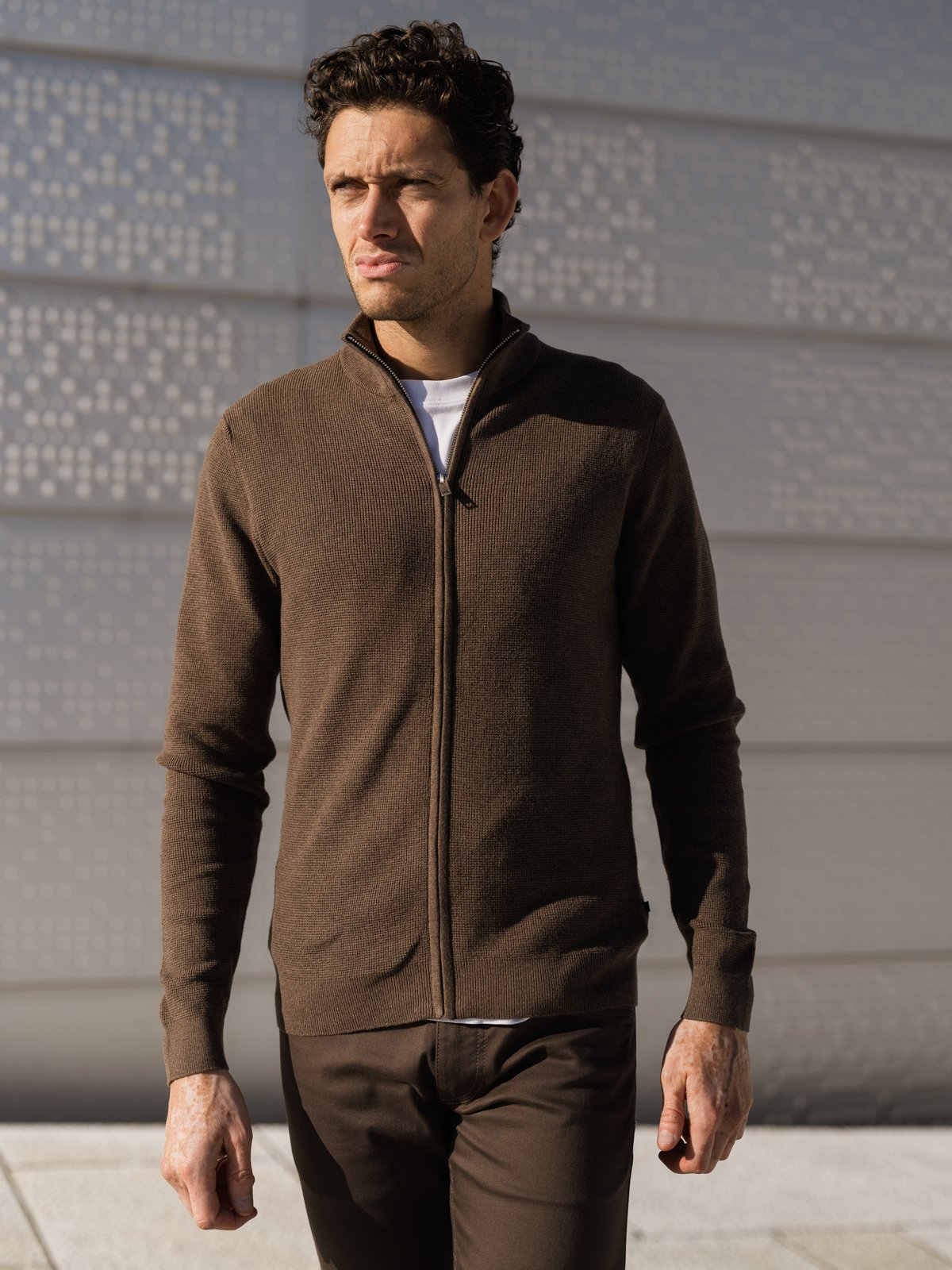 Matinique Lagoon Cardigan Morel Melange