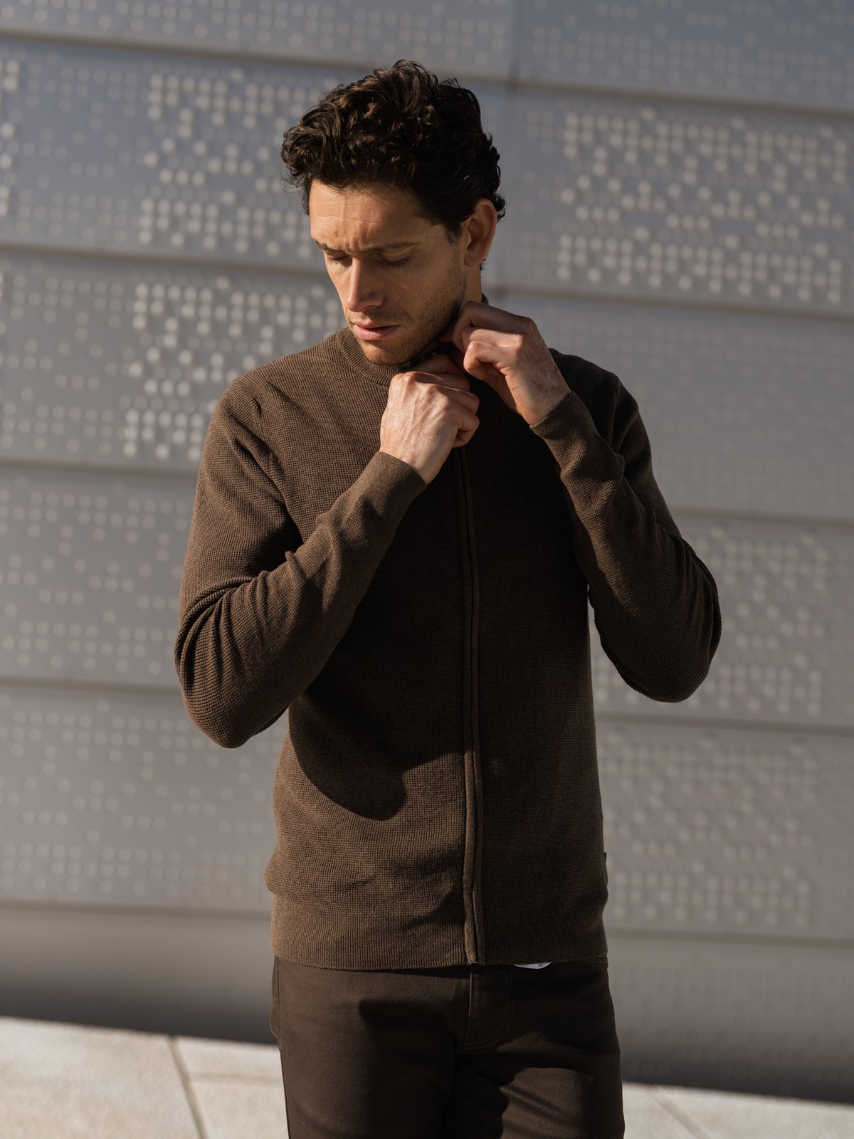 Matinique Lagoon Cardigan Morel Melange