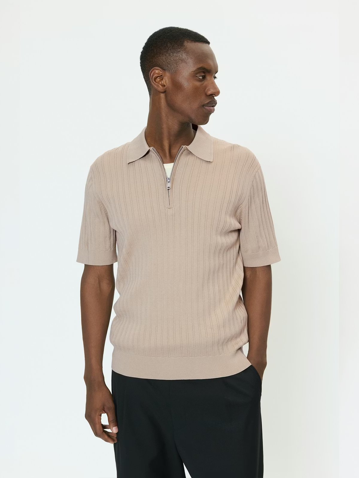 Matinique Polo Knit Plaza Taupe