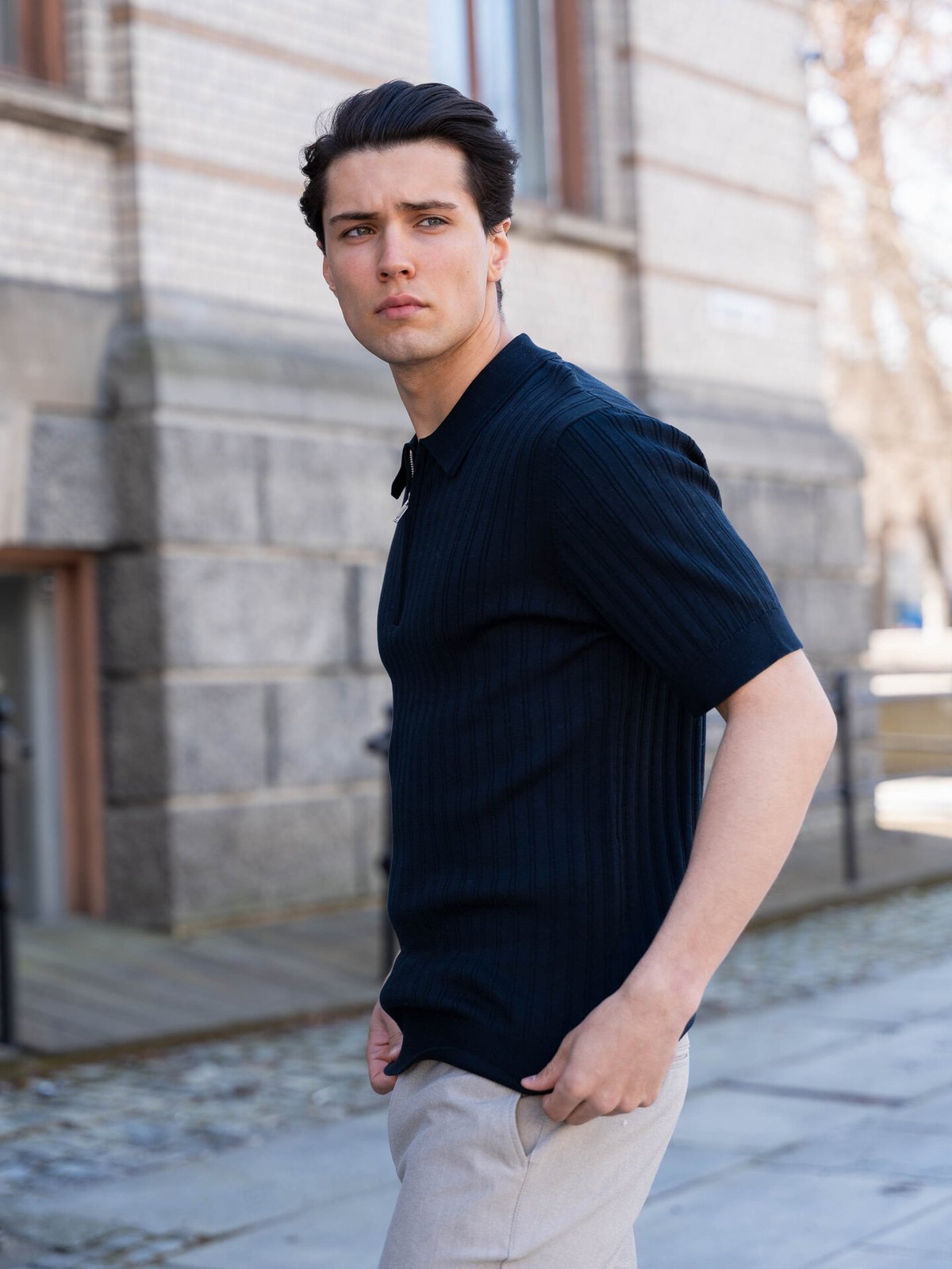 Matinique Polo Knit Dark Navy