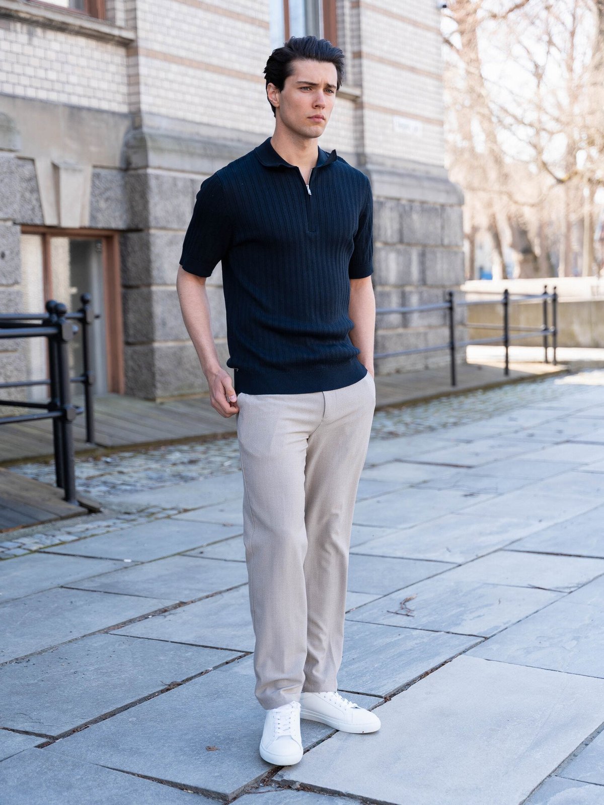 Matinique Polo Knit Dark Navy