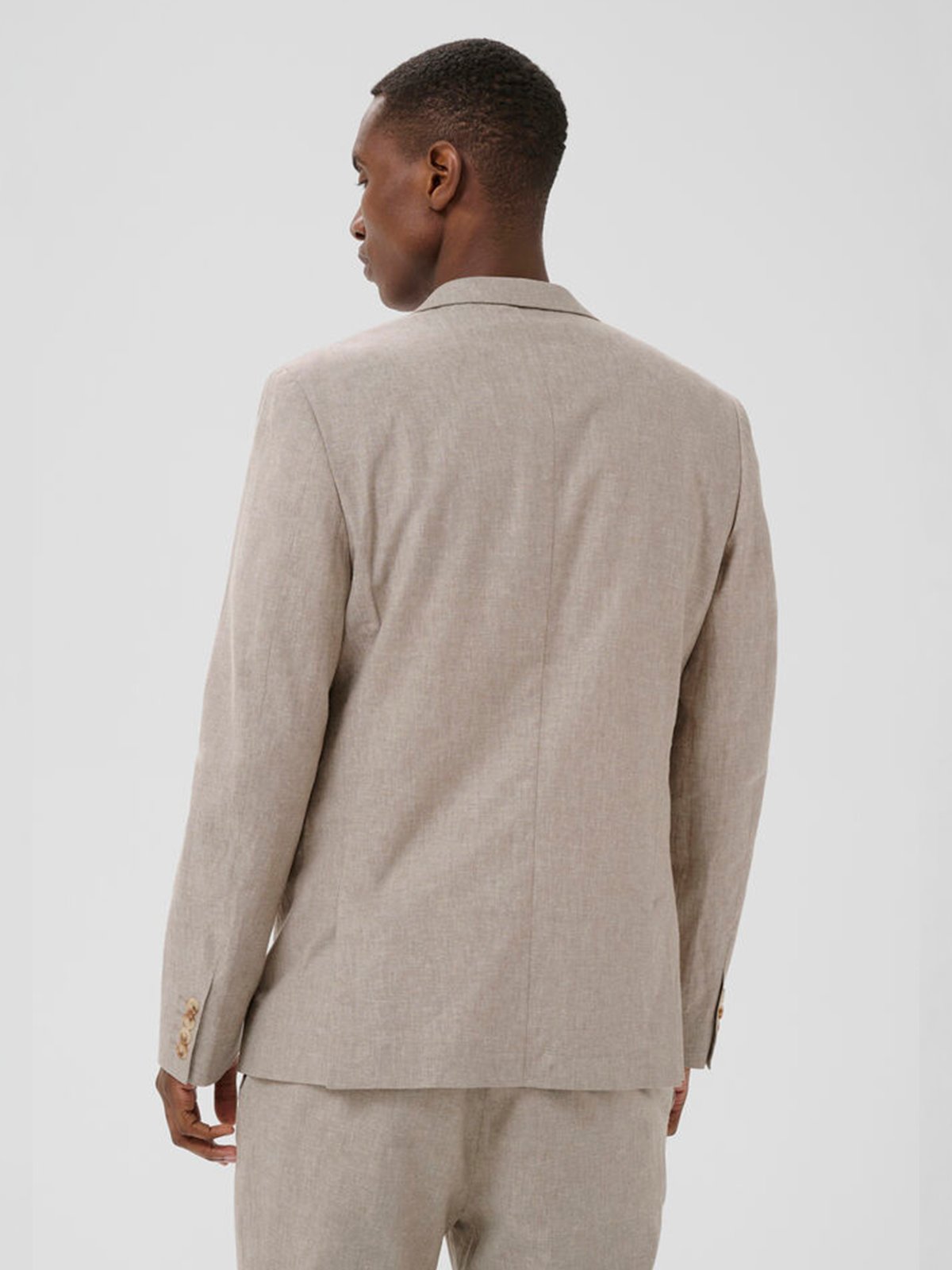 Matinique Charles Linen Blazer Plaza Taupe