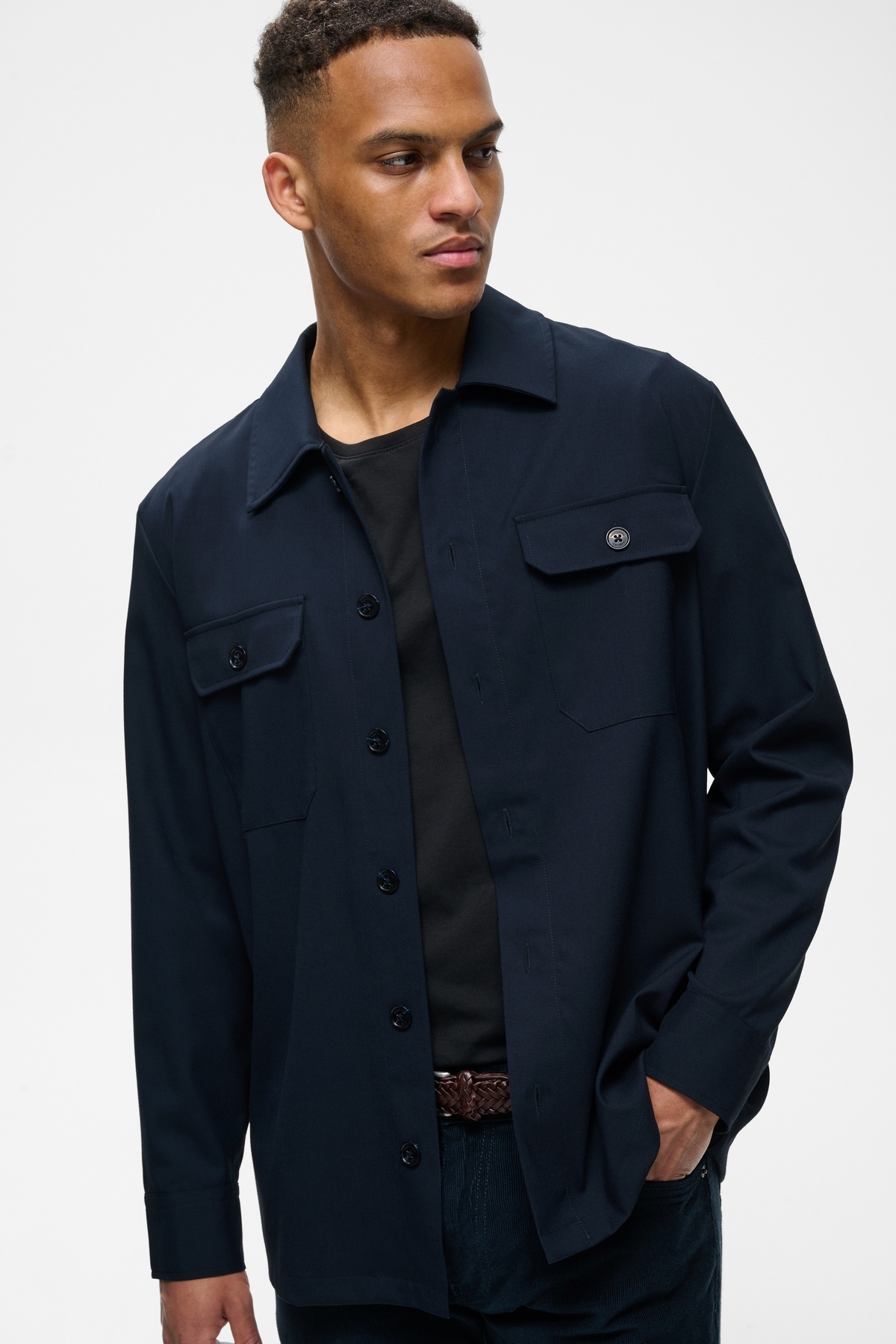 Matinique Adamo Overshirt Dark Navy