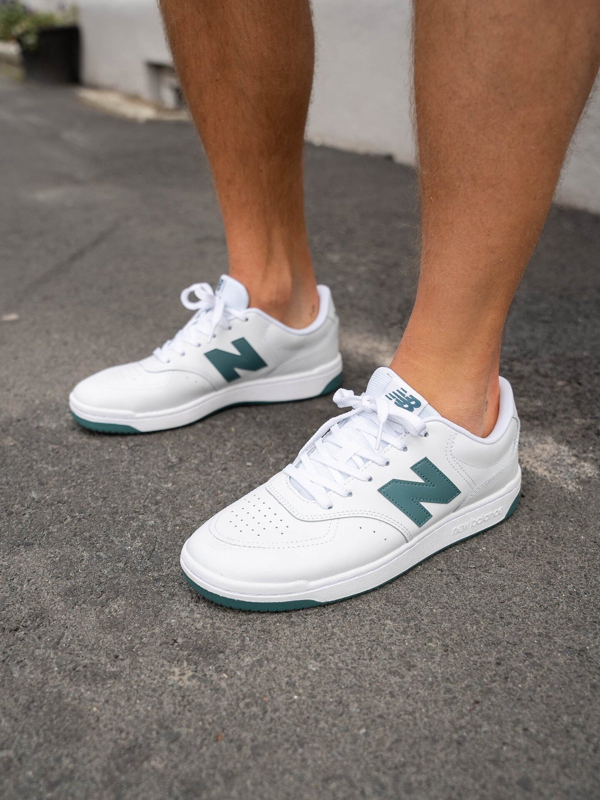 New Balance BB80 Optic White Green