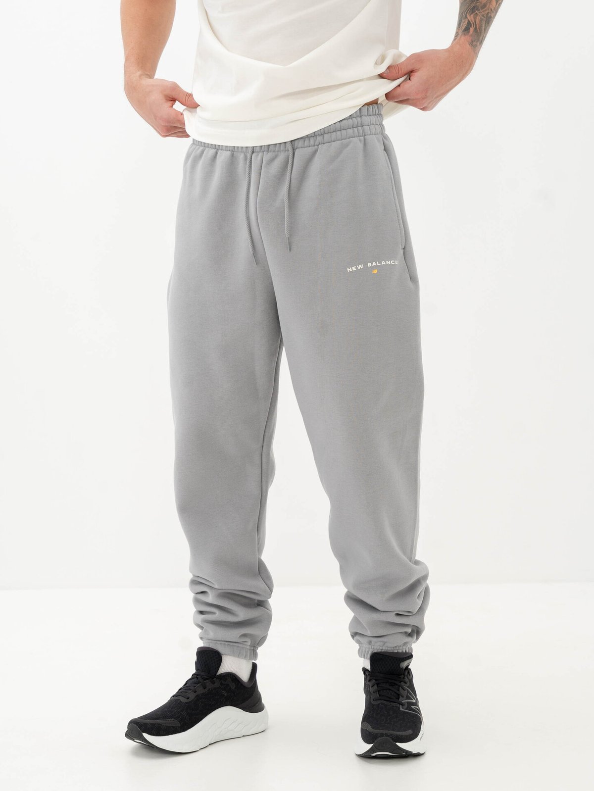 New Balance Reimagined Fleece Graphic Jogger Slate Grey