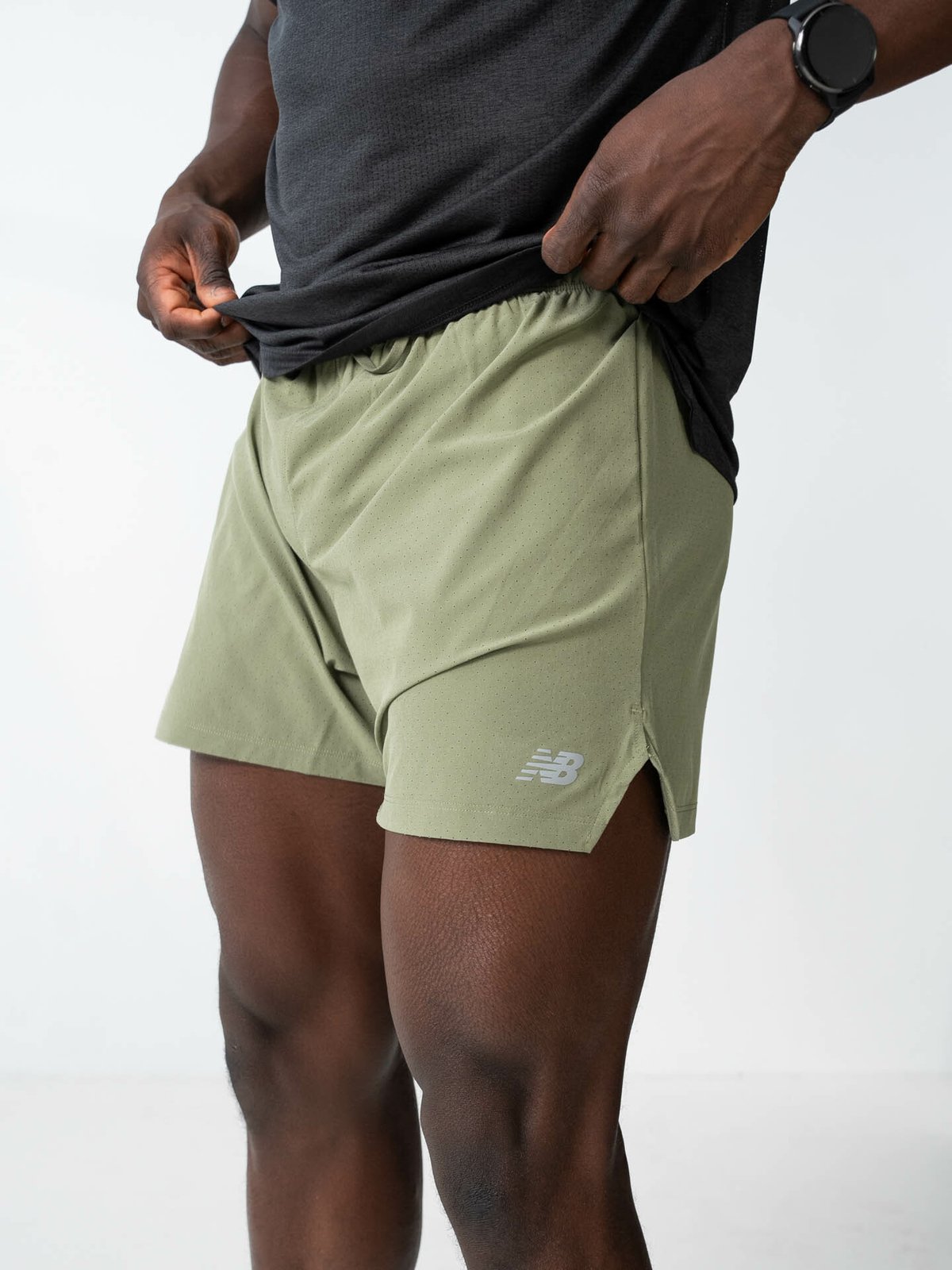 New Balance RC Shorts 5inch Dark olivine