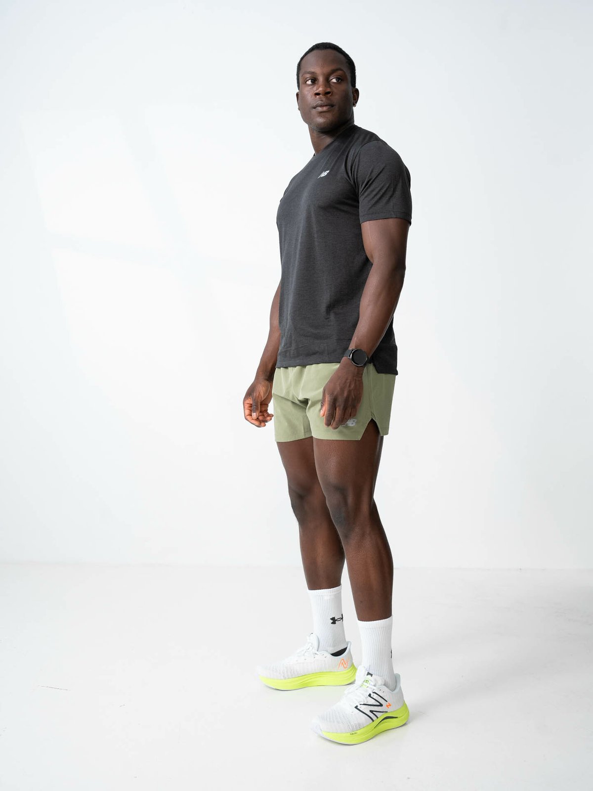 New Balance RC Shorts 5inch Dark olivine