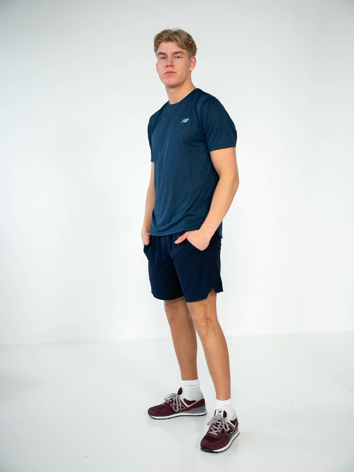 New Balance Athletics T-shirt Blå