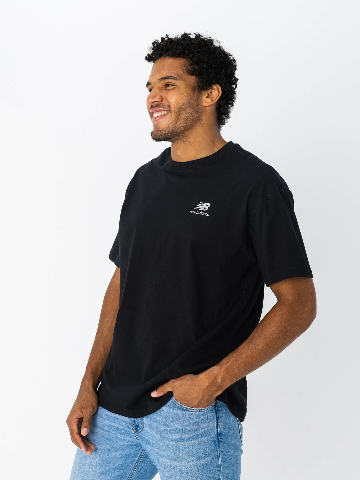New Balance Uni-ssentials Cotton T-Shirt Black