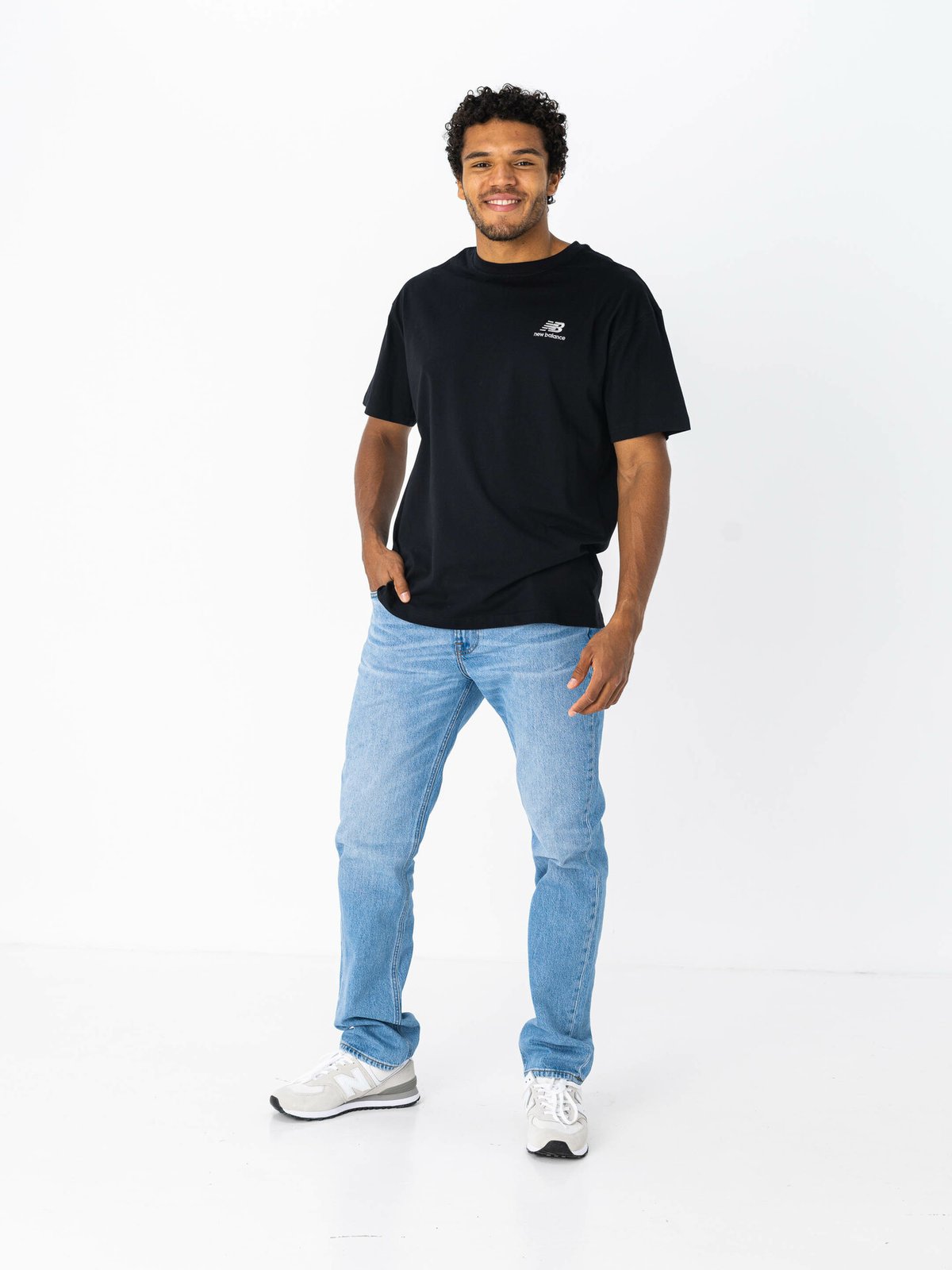 New Balance Uni-ssentials Cotton T-Shirt Black