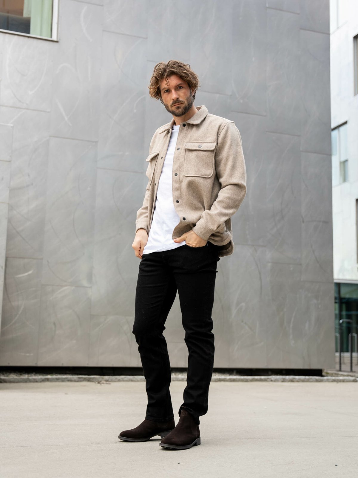 Noodles Chelsea Boot Suede Brown