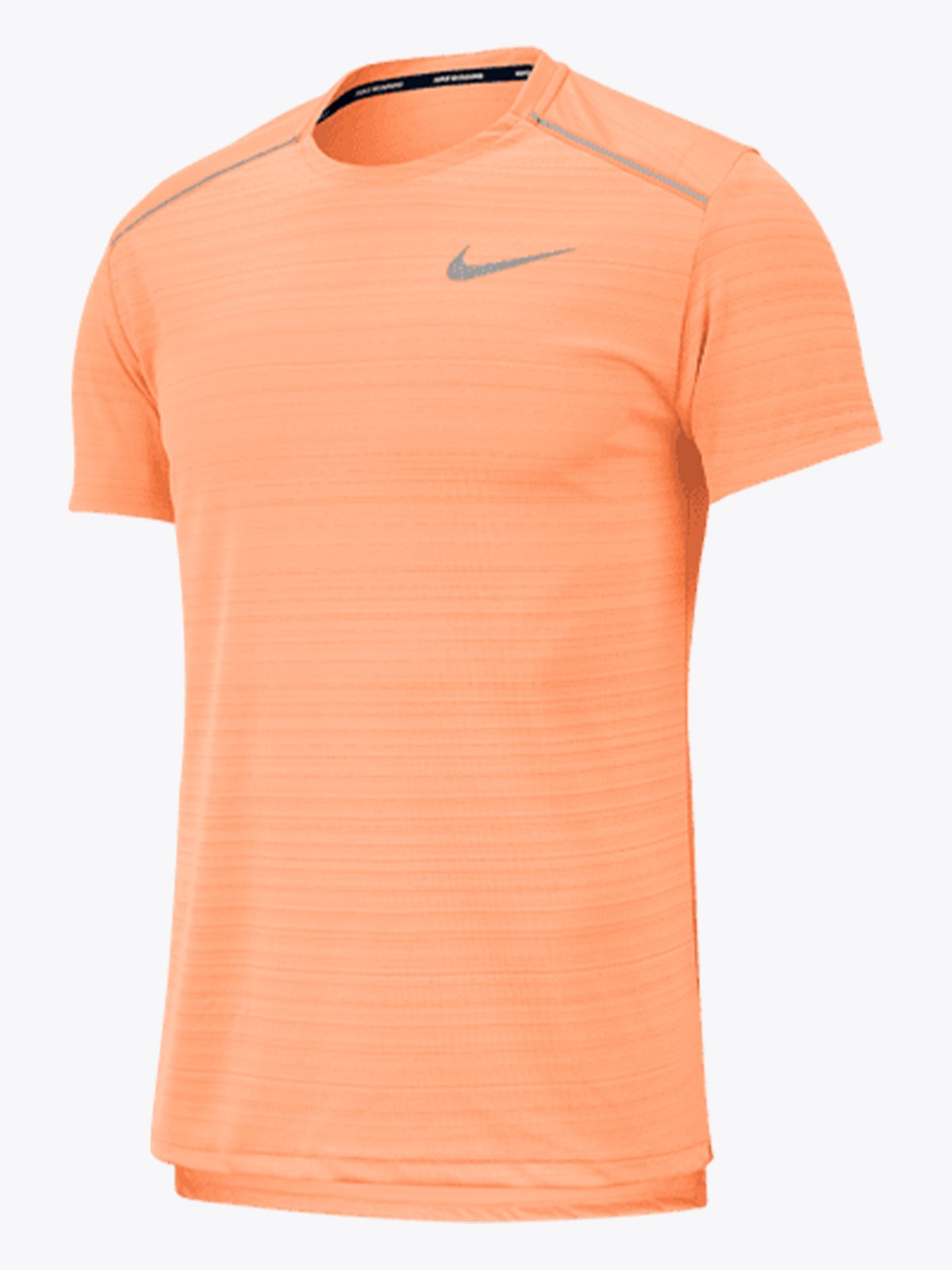Nike Dri-Fit Miler Top Short Sleeve Orange Pulse / Reflective Silv