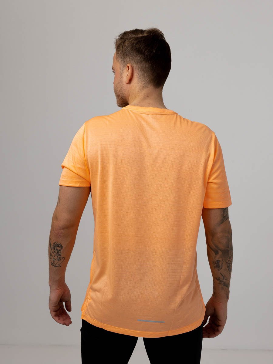 Nike Dri-Fit Miler Top Short Sleeve Orange Pulse / Reflective Silv