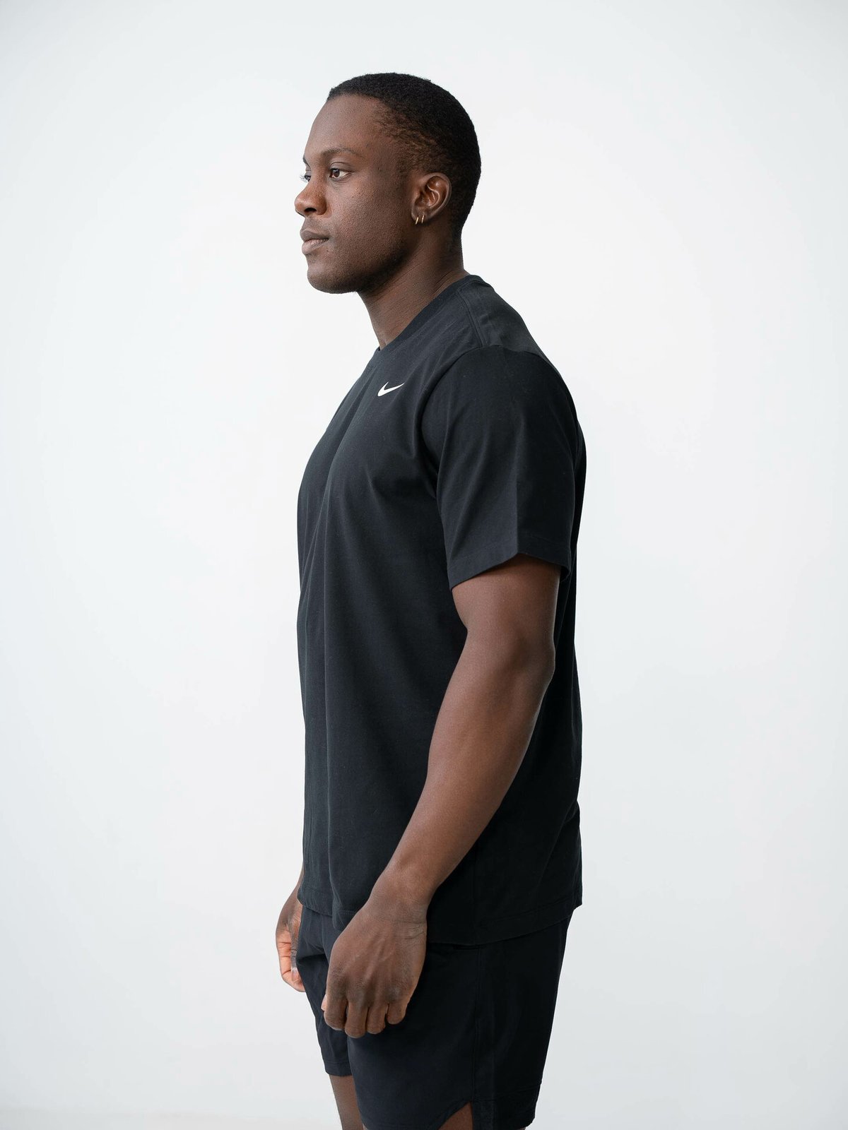 Nike Dri-Fit DFC Crew Solid Tee Black / White