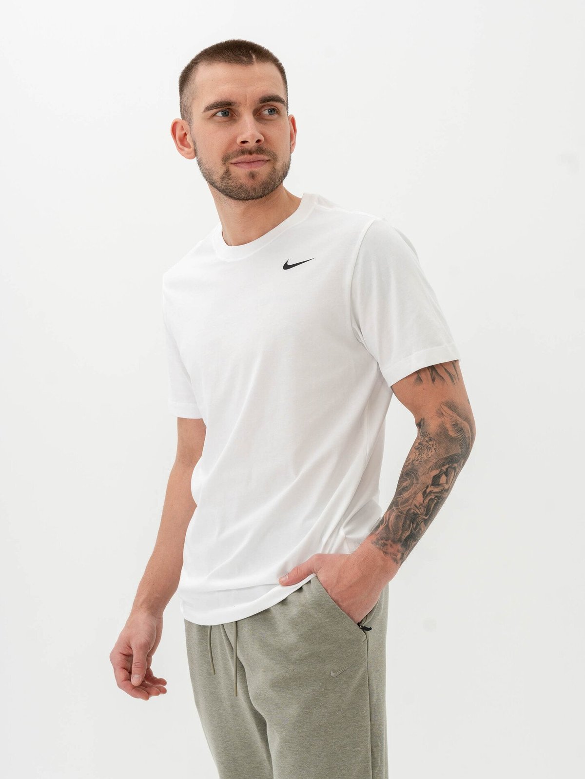 Nike Dri-Fit DFC Crew Solid Tee White