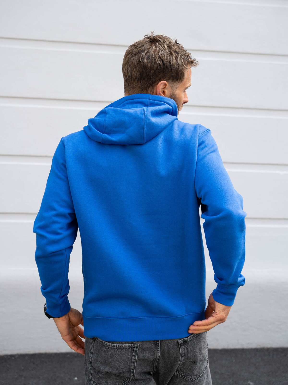 Nike Club Pullover Fleece Hoodie Game Royal / White