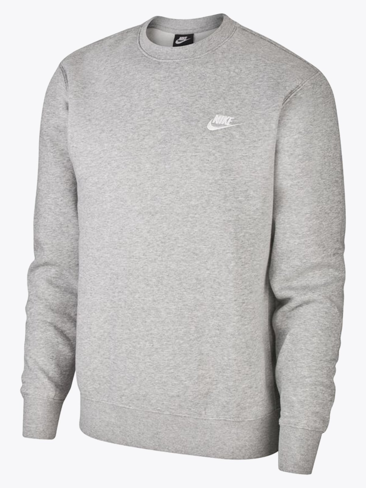 Nike Club Fleece Crew Dark Grey Heather/Hvit