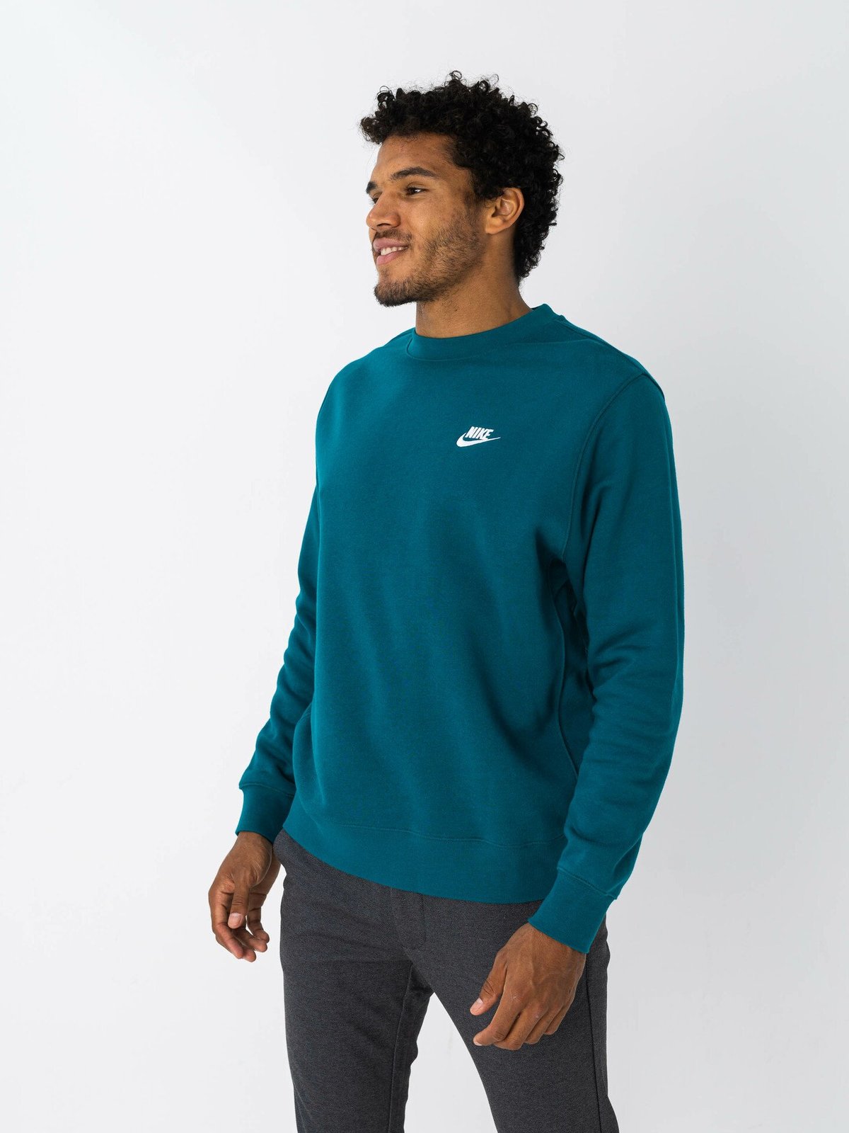 Nike Club Fleece Crew Grønn