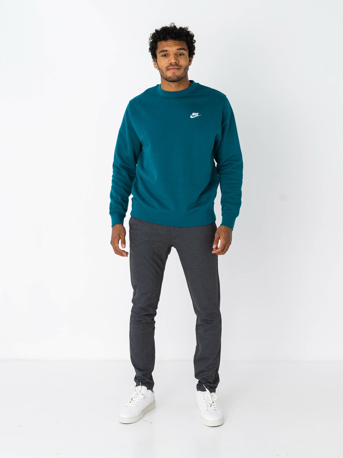 Nike Club Fleece Crew Grønn