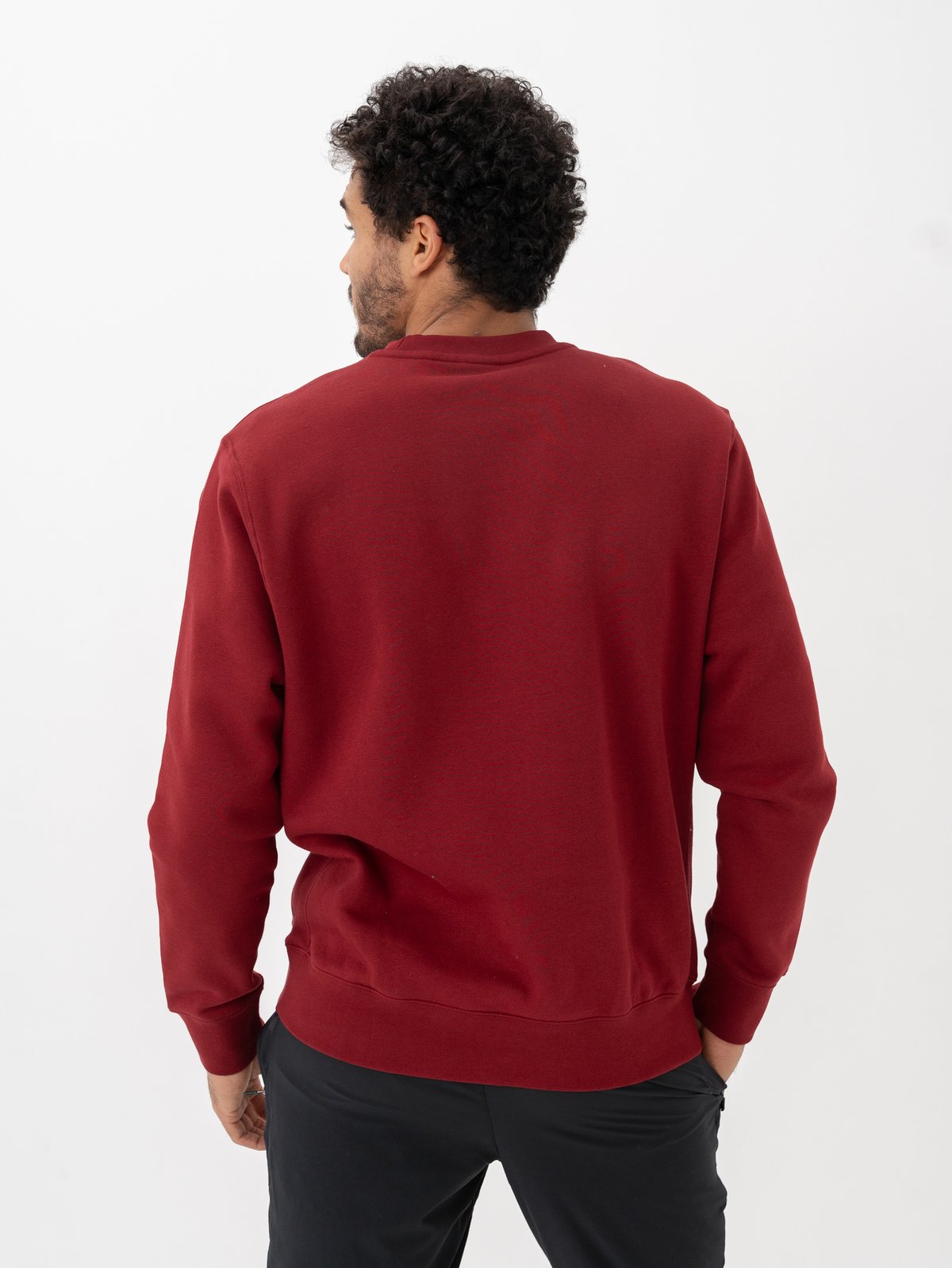 Nike Club Fleece Crew Team Red / White
