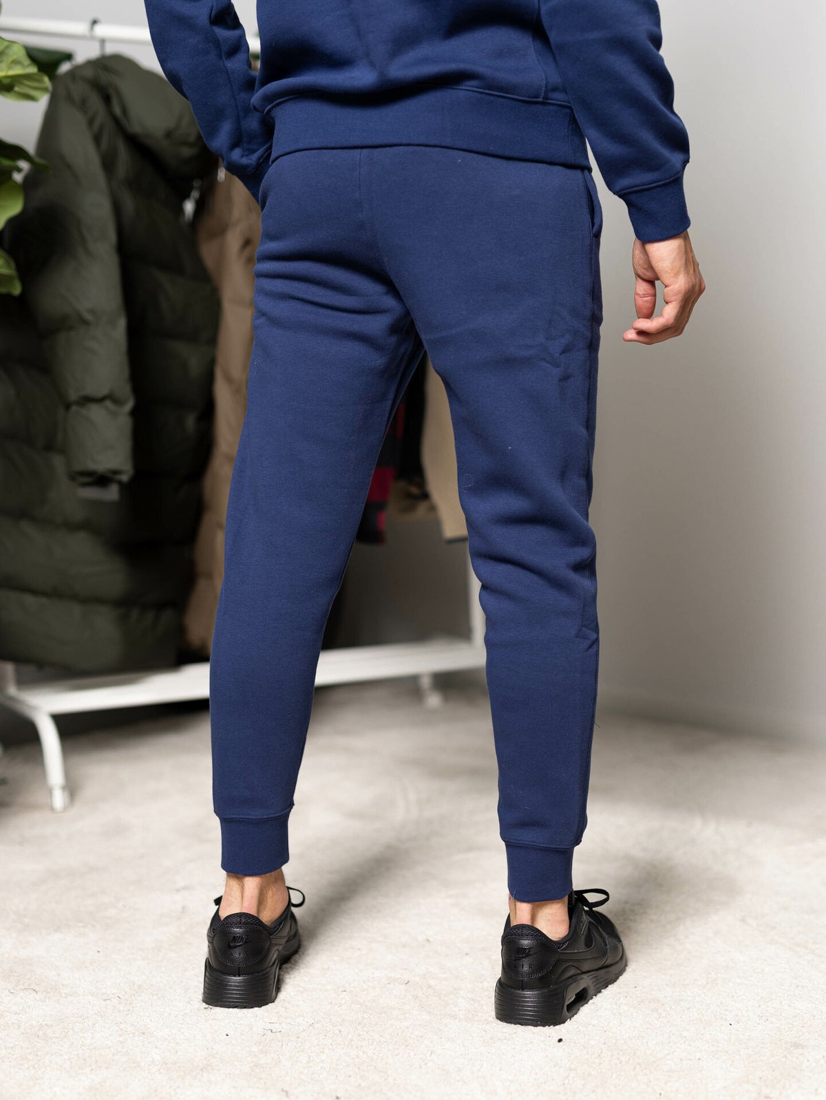 Nike Club Fleece Pant Midnight Navy/Hvit