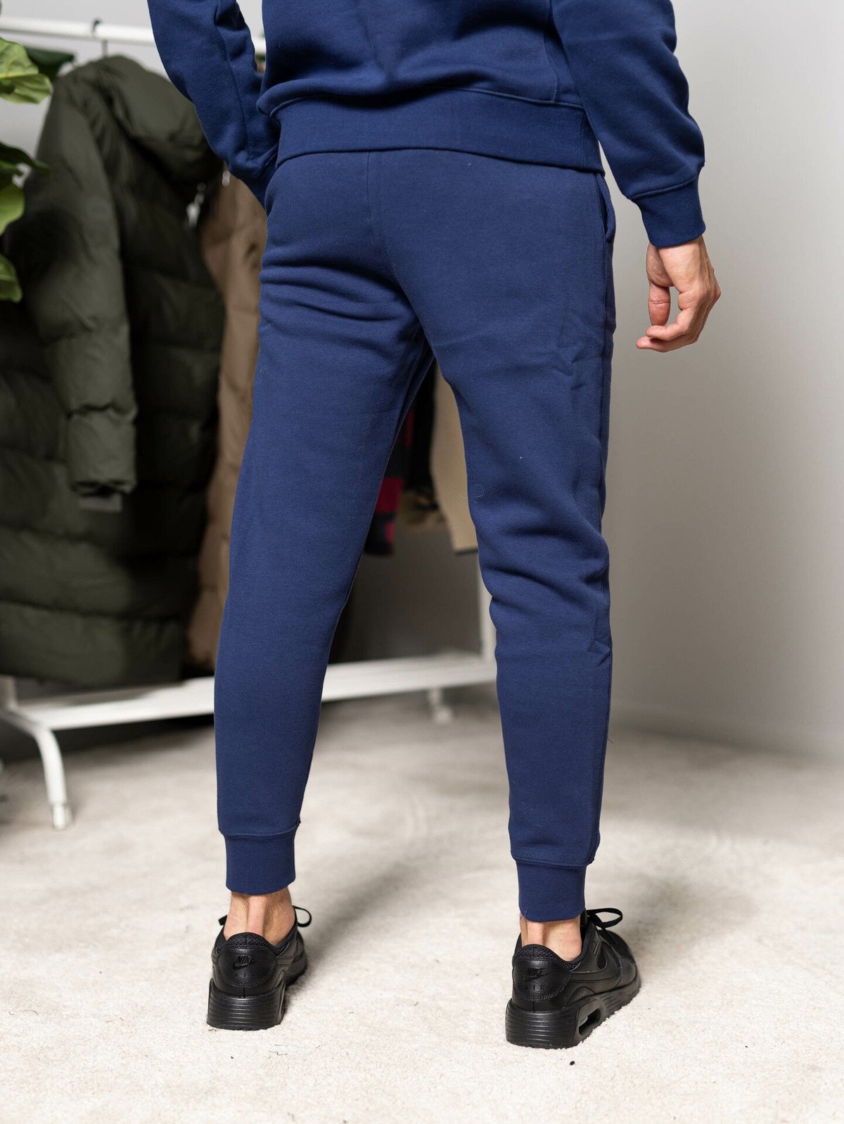Nike Club Fleece Pant Midnight Navy/Hvit