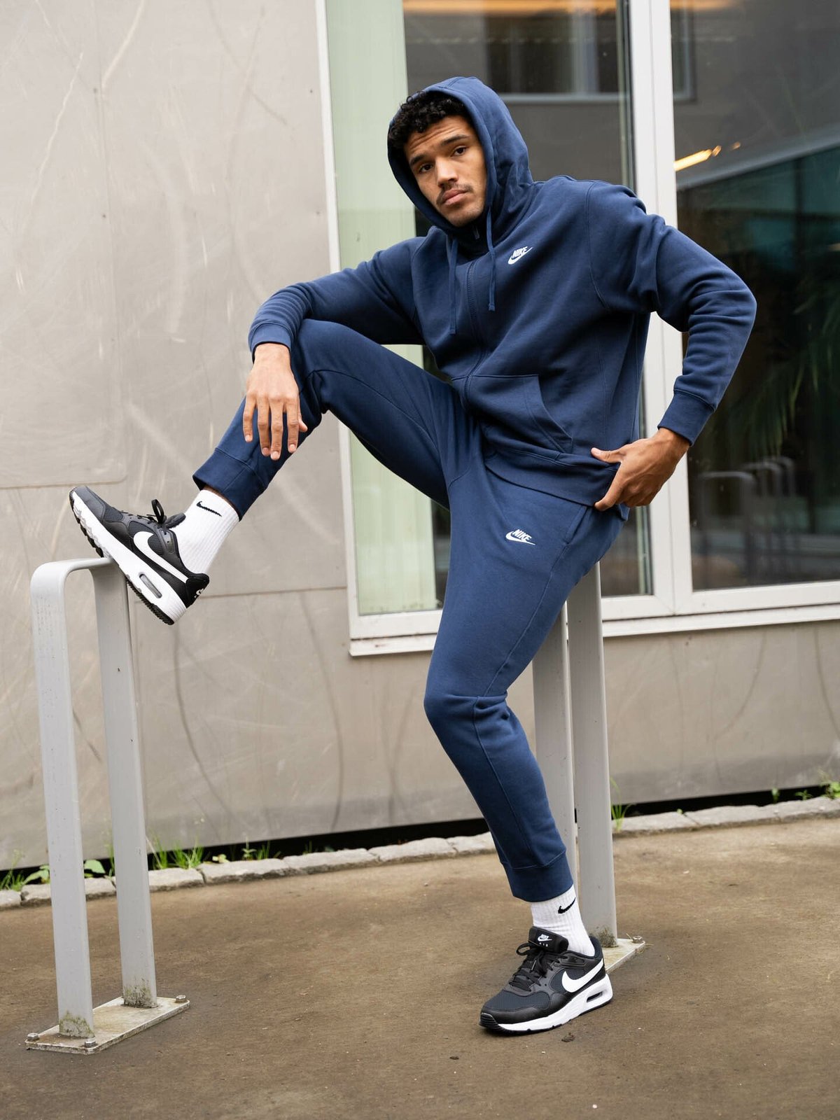 Nike Club Fleece Pant Midnight Navy/Hvit