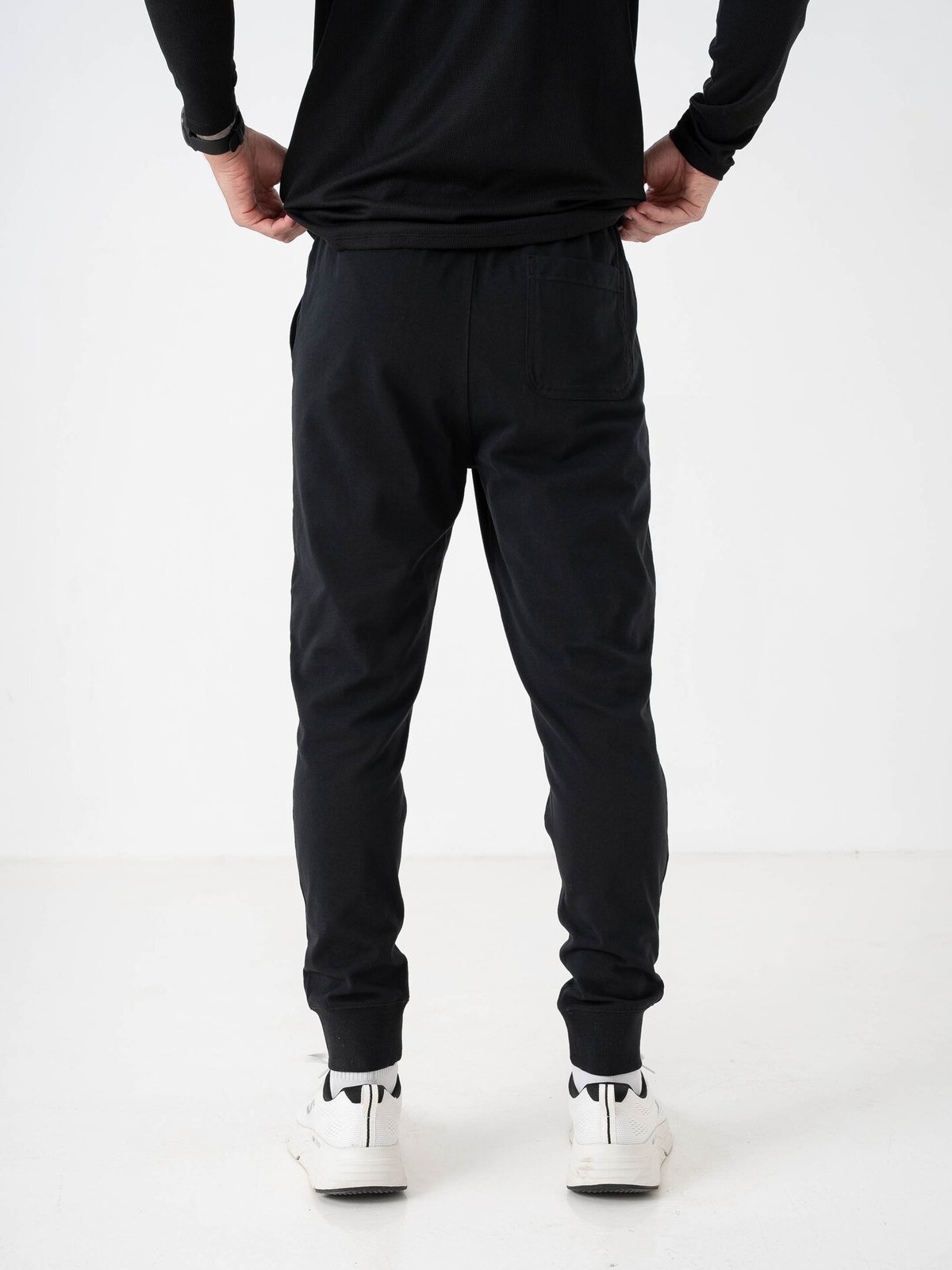 Nike Sportswear Club Jersey Jogger Svart/Svart/Hvit