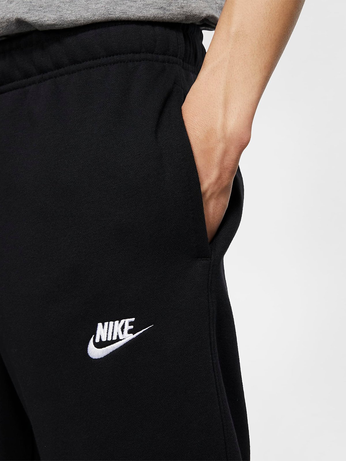 Nike Sportswear Club Jersey Jogger Svart/Svart/Hvit