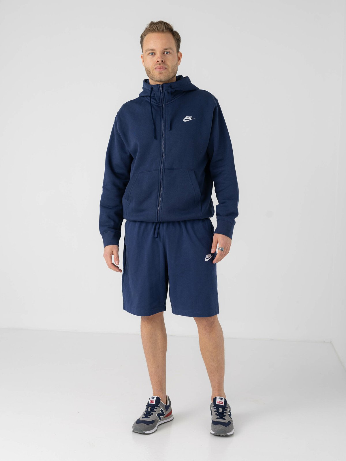 Nike Sportswear Club Shorts Midnight Navy/Hvit