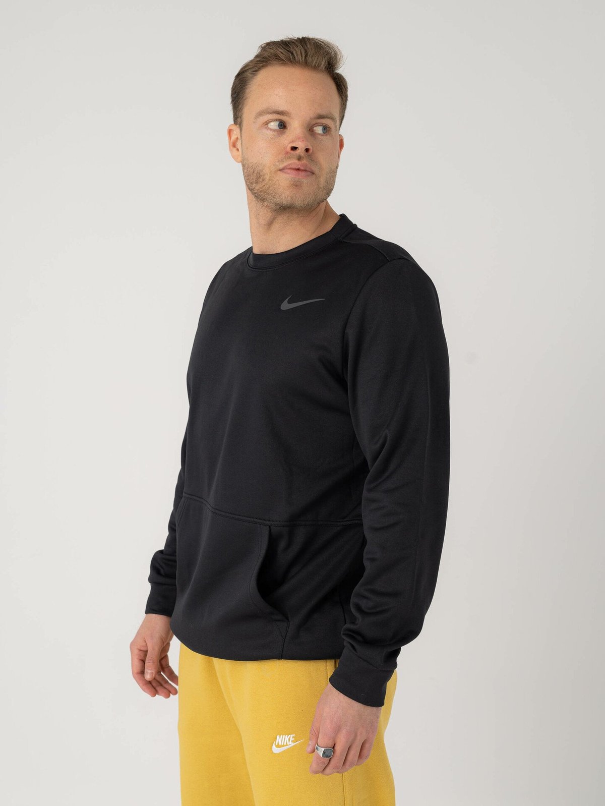 Nike Therma-Fit Top Long Sleeve Crew Black / Dark Grey