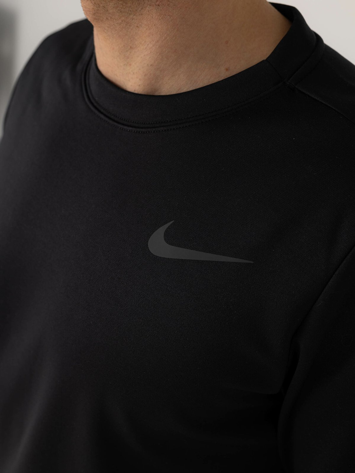 Nike Therma-Fit Top Long Sleeve Crew Black / Dark Grey