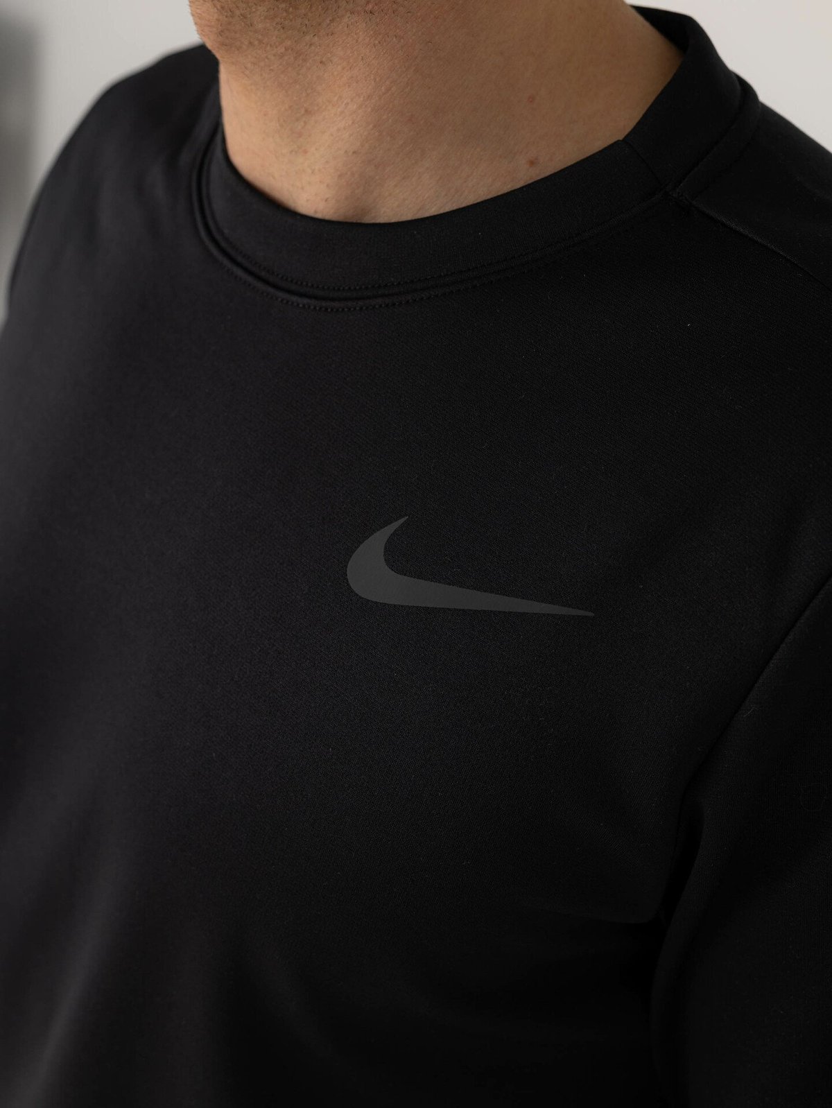 Nike Therma-Fit Top Long Sleeve Crew Black / Dark Grey