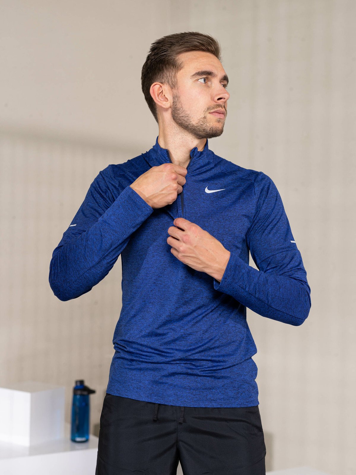 Nike Dri-Fit Element Top Halfzip Obsidian/Game Royal