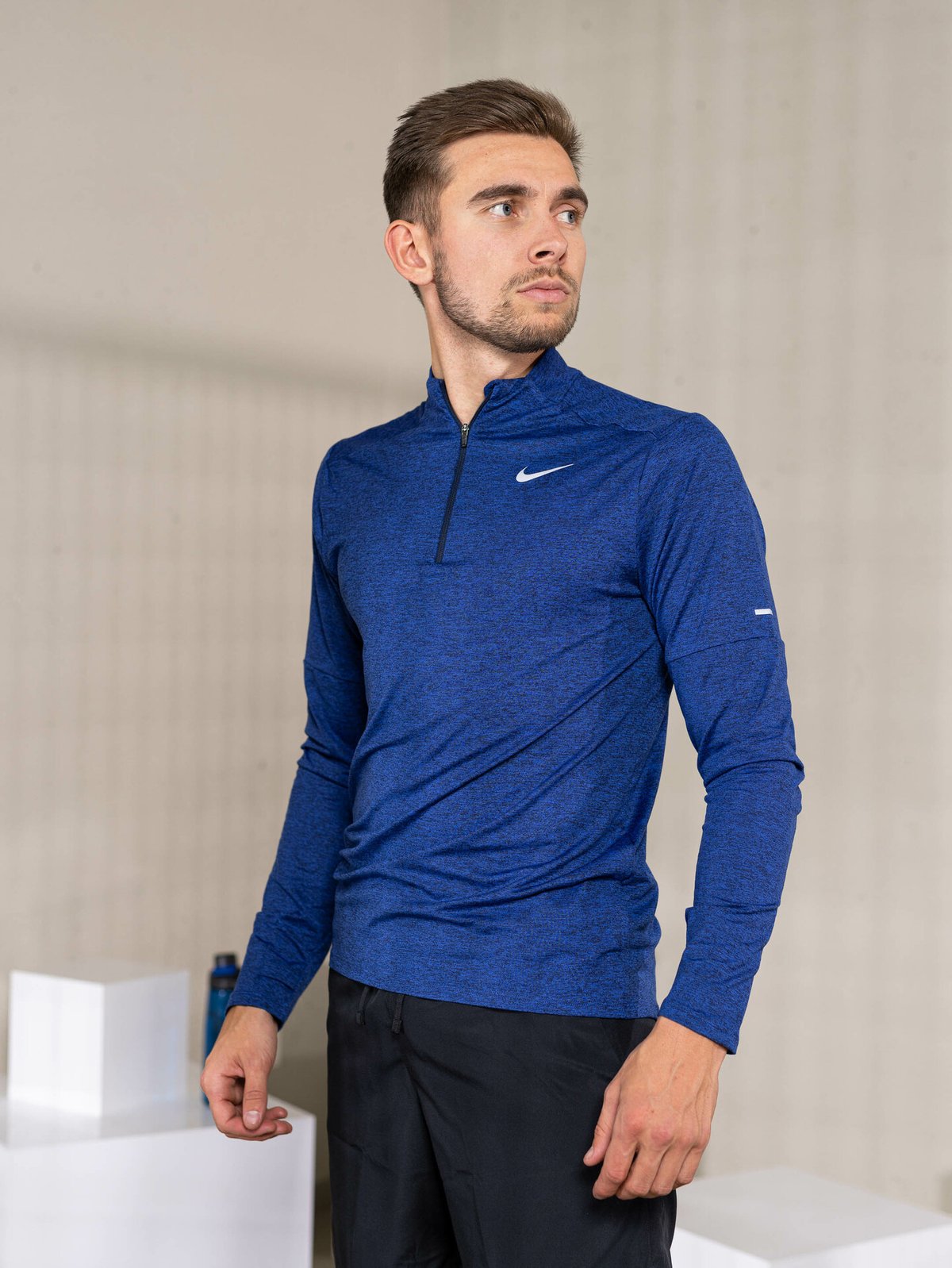 Nike Dri-Fit Element Top Halfzip Obsidian/Game Royal